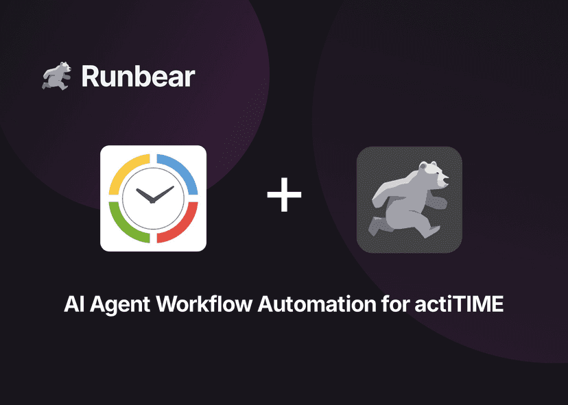 Build actiTIME workflows with AI Agents