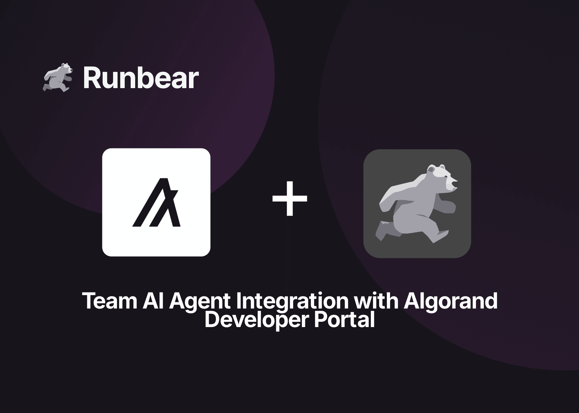 Algorand Developer Portal Integration Thumbnail