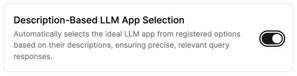 Auto App Selection